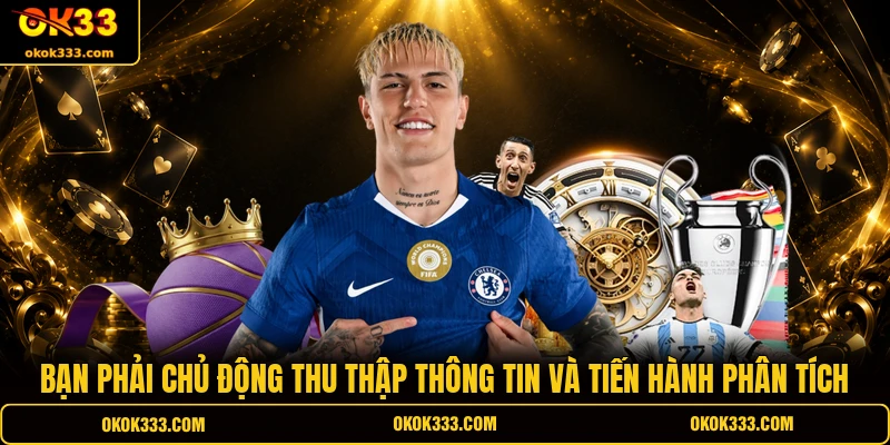 Bạn phải chủ động thu thập thông tin và tiến hành phân tích